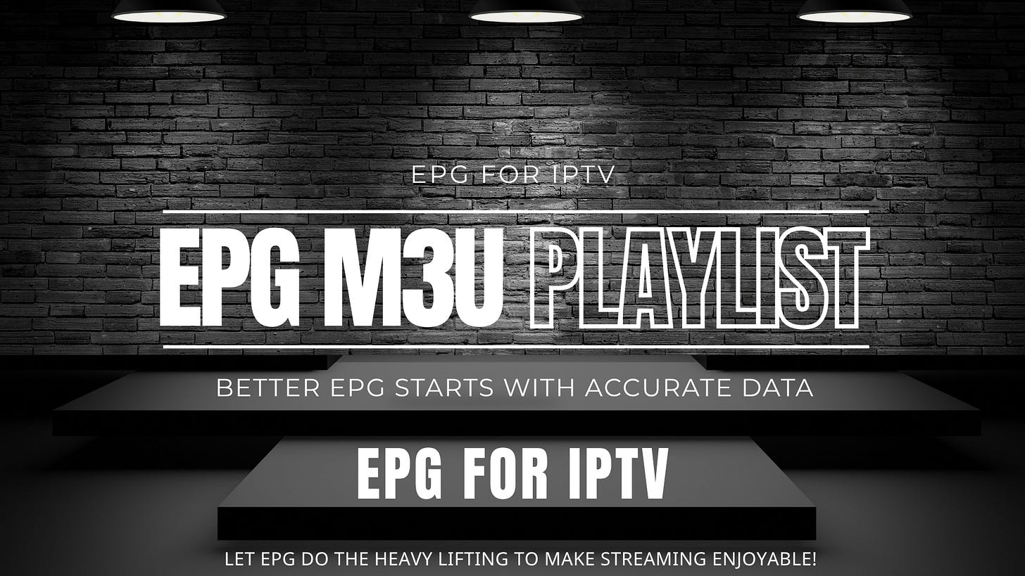 An XMLTV EPG for TV Setup with Best EPG Source for IPTV Data