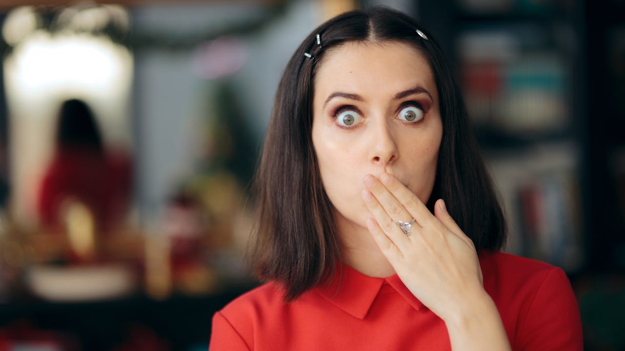 Middle Age White Hair Woman Mouth Stock Photo 2672691689 | Shutterstock, image size:1280x720