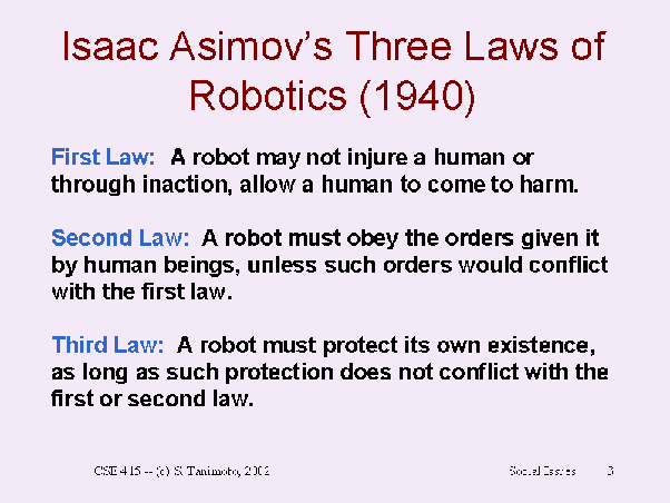 Which writer was responsible for 'The Three Laws of Robotics'? - Quora