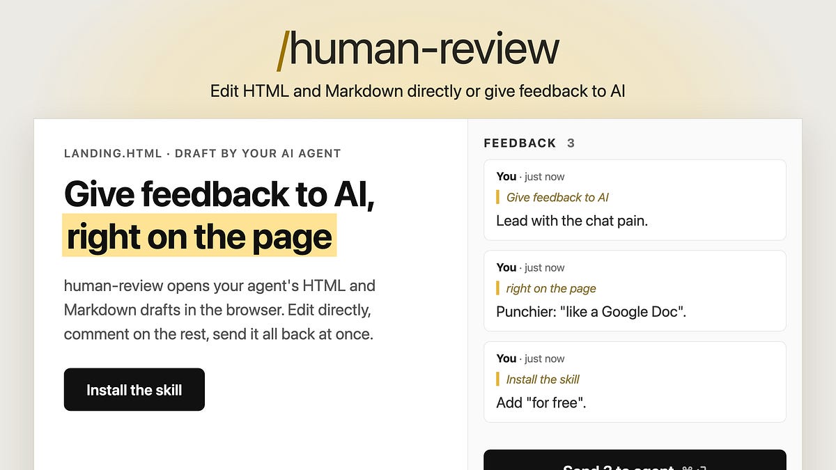 human-review website preview