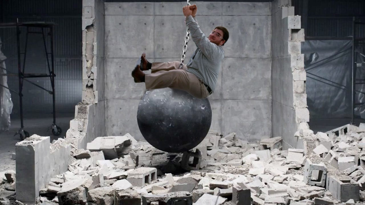 Could you please photoshop me onto a wrecking ball a la Miley Cyrus ...