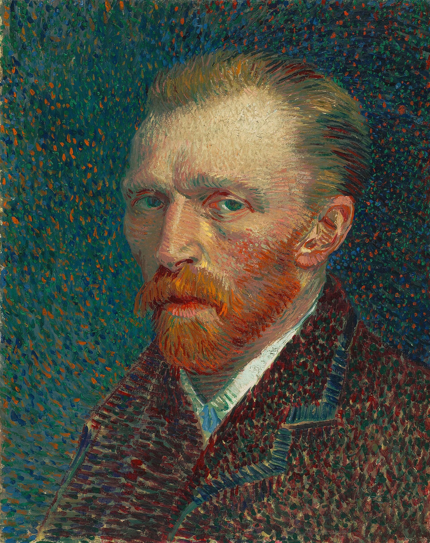 Van Gogh self portrait painted the same year as The Starry Night Van Gogh self portrait painted the same year as The Starry Night