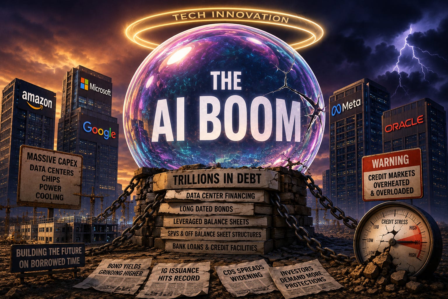 The AI Boom Is Starting to Look Like a Credit Bubble Wearing a Silicon Halo