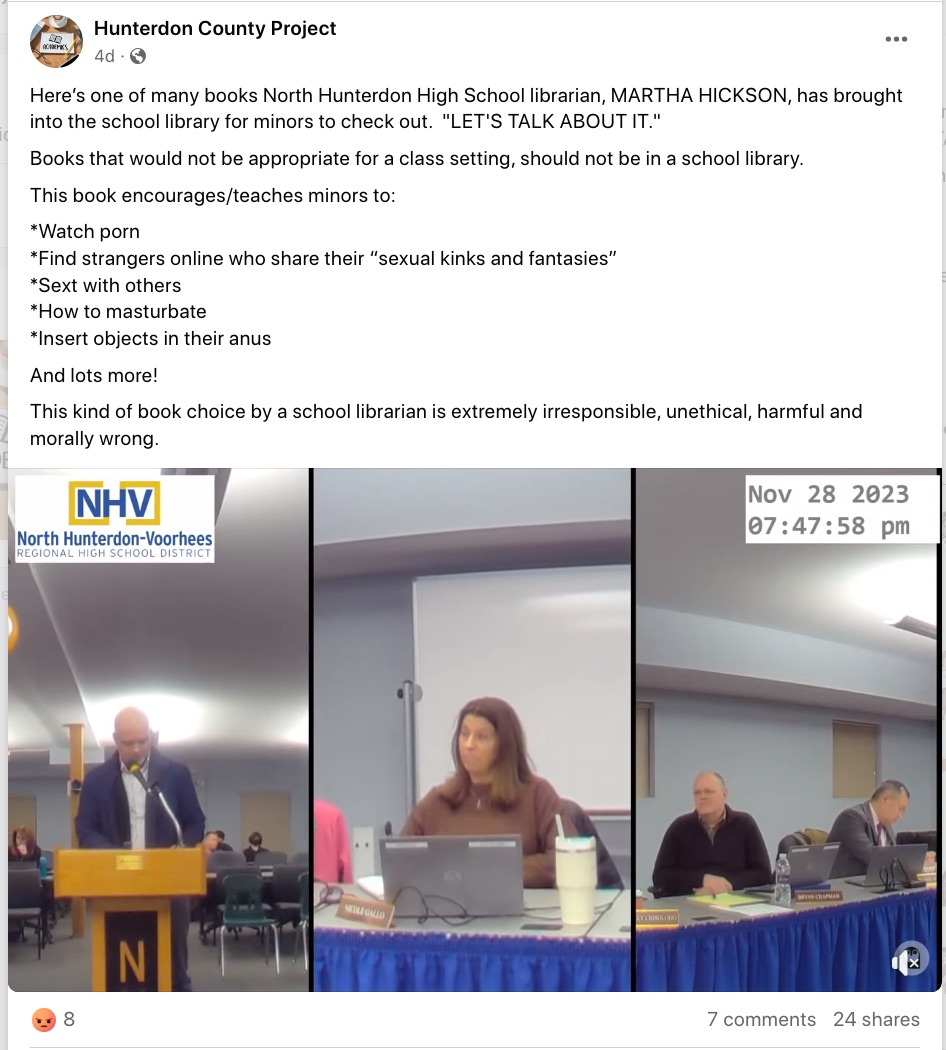 hunterdon county project facebook post