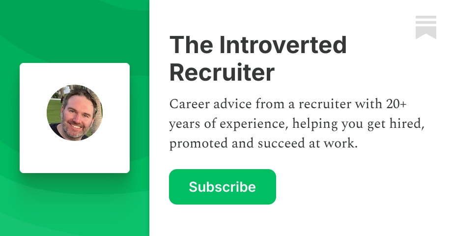 The Introverted Recruiter | Lee Harding | Substack