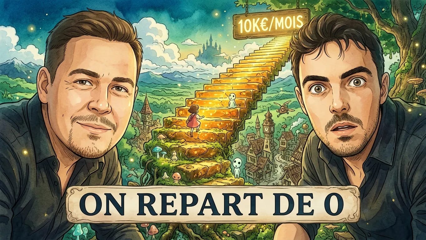 On perd tout demain : voici COMMENT ON REBÂTIRAIT 10k€/mois en 2026