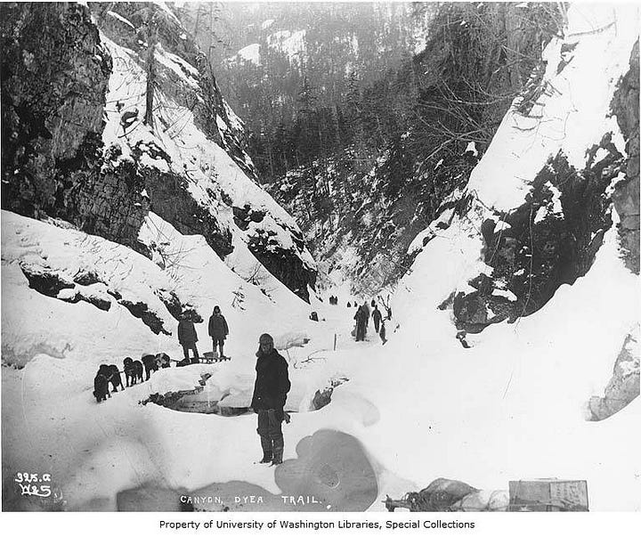 Photographs of the Chilkoot Trail.