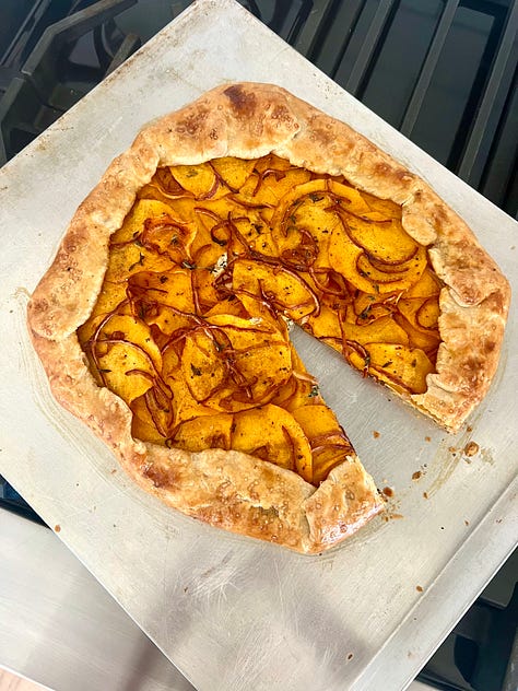 Butternut Squash and Goat Cheese Galette, from NYT Cooking