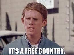 YARN | It's a free country. | Happy Days (1974) - S02E15 The Not Making of  a President | Video clips by quotes | 255f7df4 | 紗