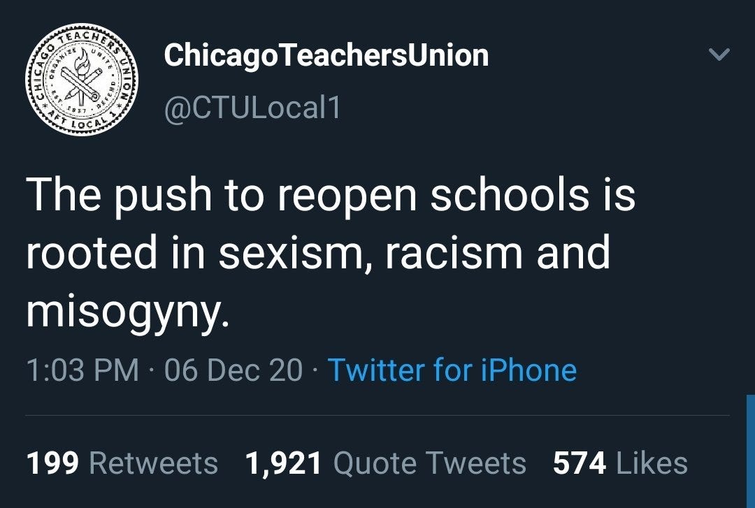Chicago Teachers Union Says Calls For In-Person Classes Are 'Rooted in ...