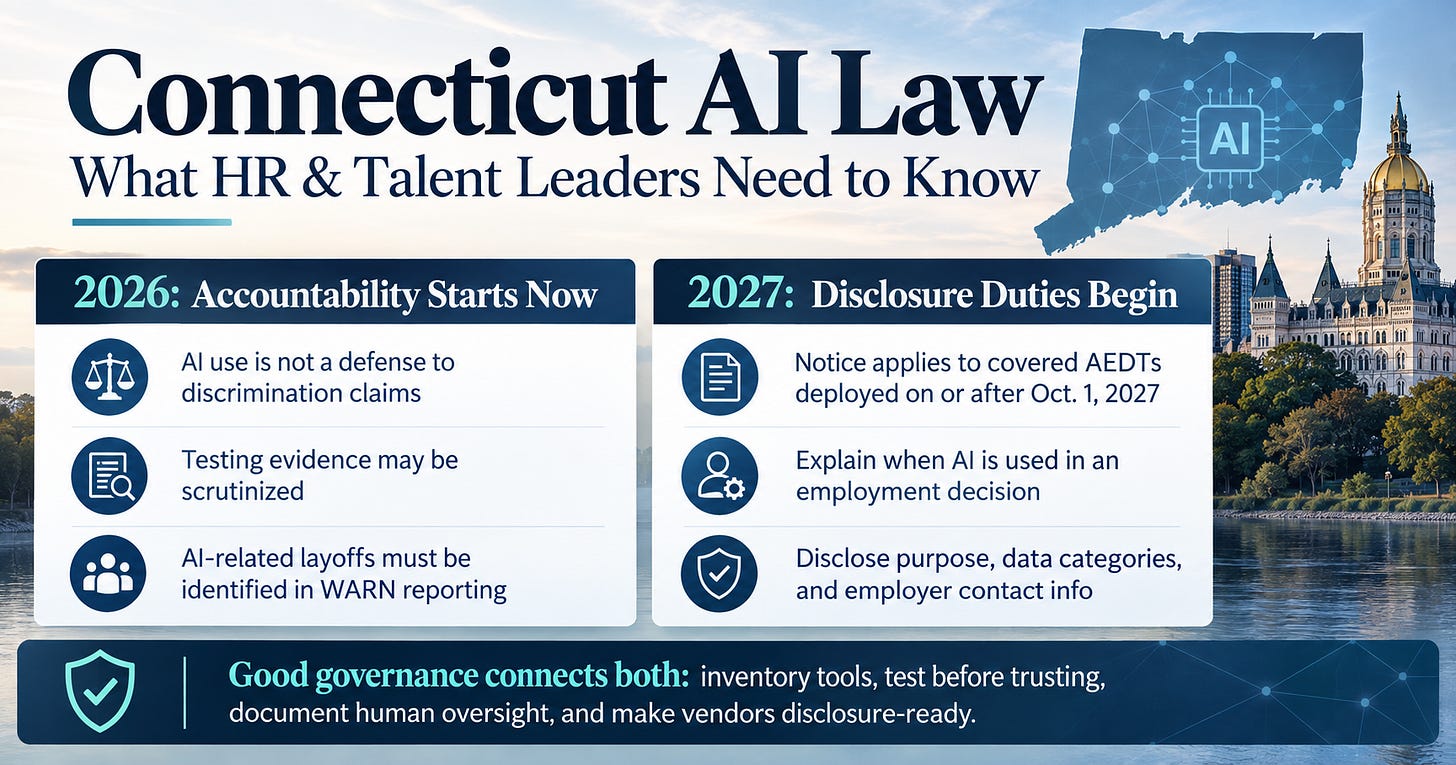 Connecticut AI Law for HR Leaders Connecticut AI Law for HR Leaders