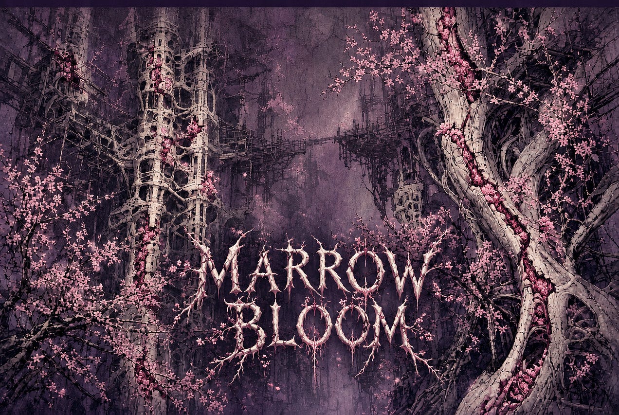 Portada del índice de artistas «Marrow bloom»