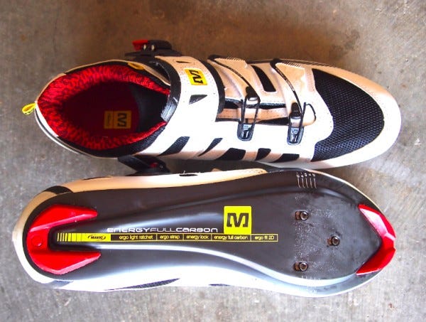 Mavic Pro road shoe top.bottom