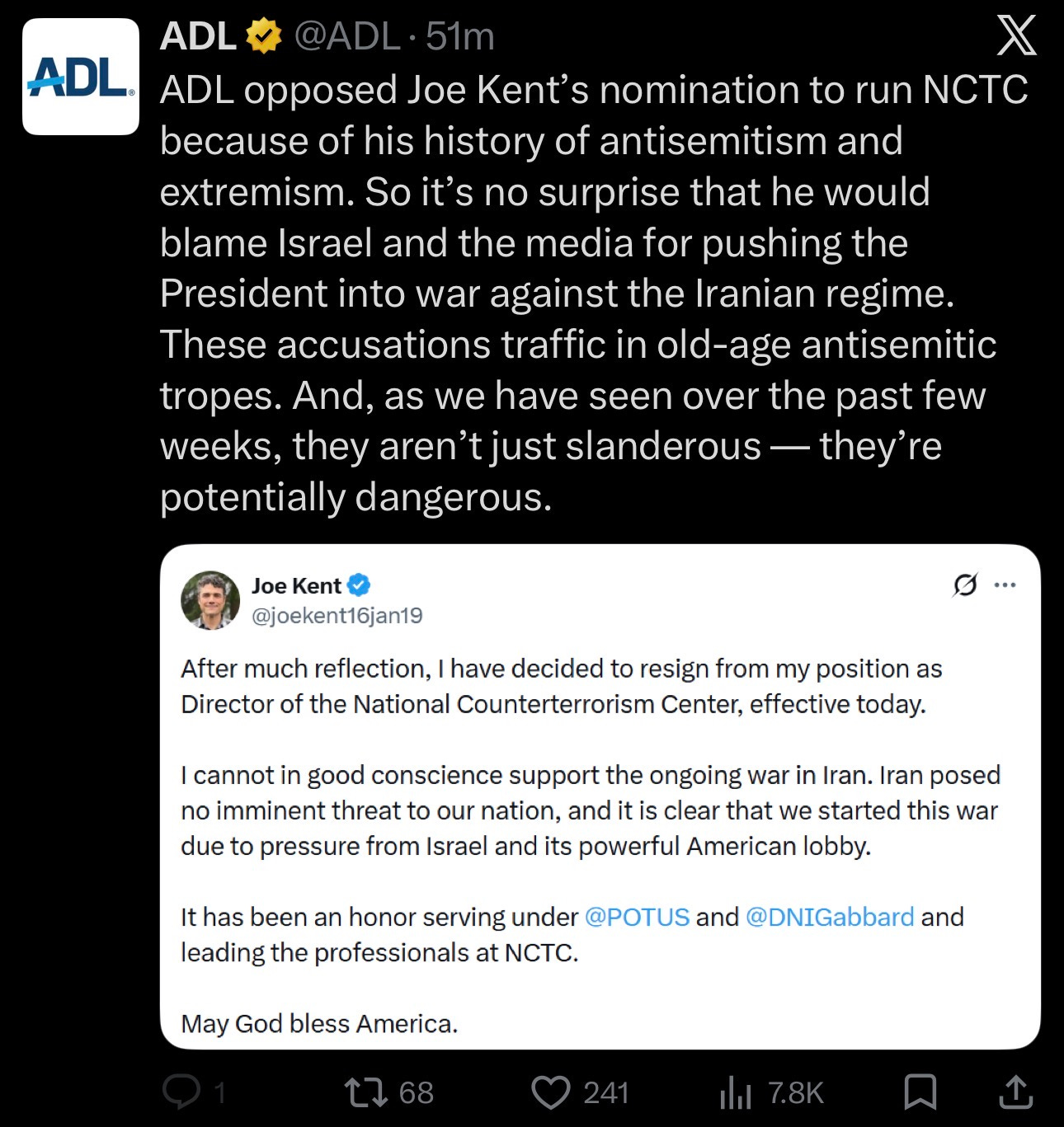  Joe Kent challenged Israel’s war pressure. ADL turned the criticism into an antisemitism frame. This is how the label machine marks dissenters.