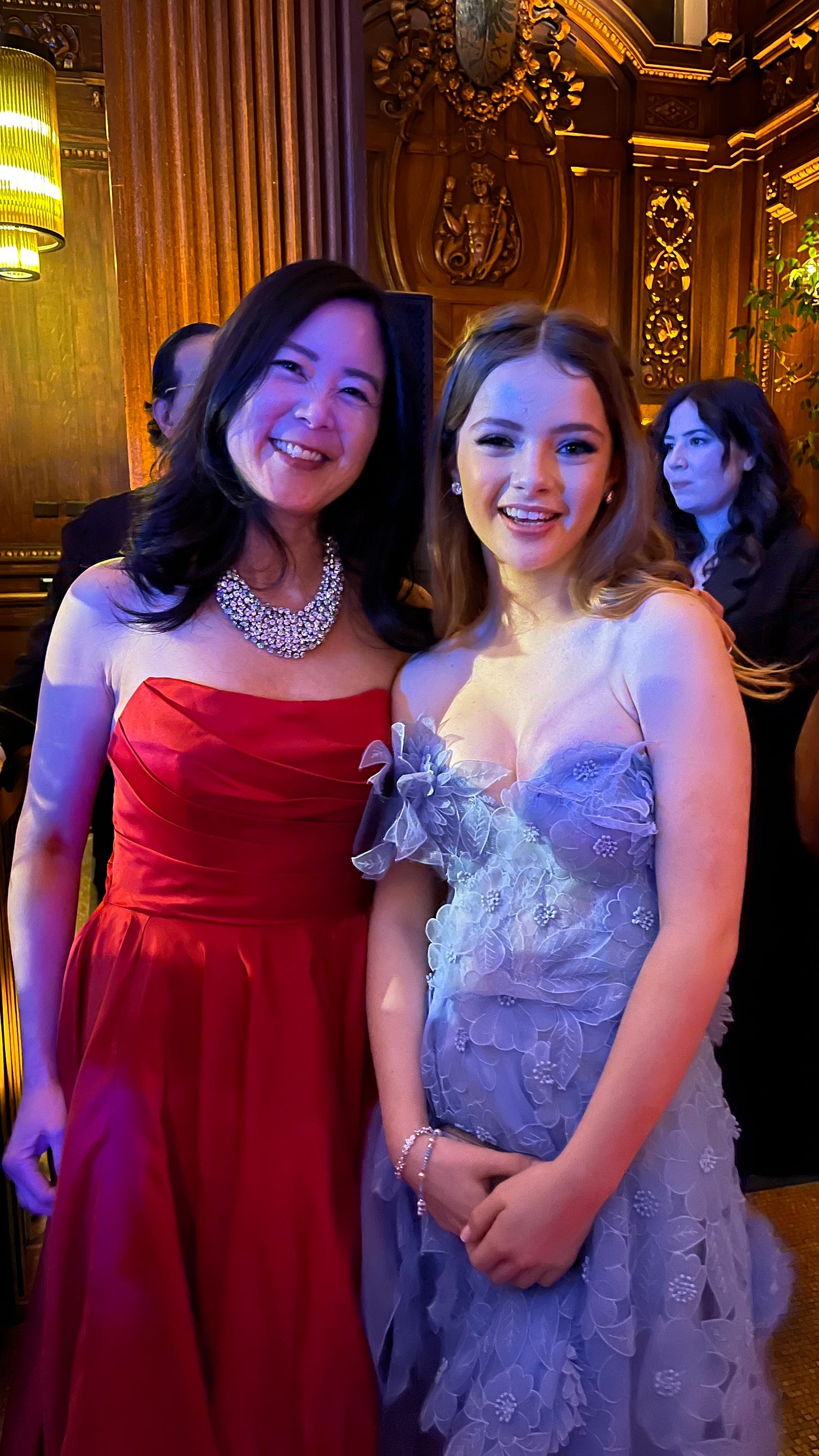 Author Evelyn Skye and actress Brooke Carter at the Damsel World Premiere in NYC