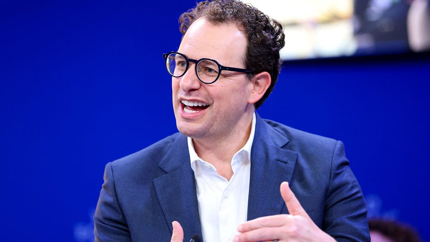 CEO and Co-Founder of Anthropic Dario Amodei speaks during the 56th annual World Economic Forum (WEF) meeting in Davos, Switzerland, January 20, 2026. REUTERS/Denis Balibouse