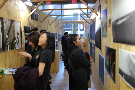 Artists and guests at Ka Yee Chan's event Hungry.