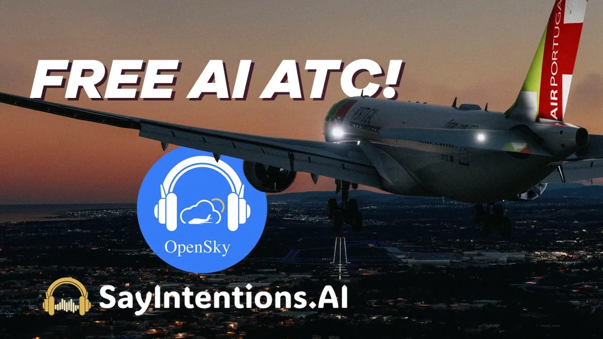 SayIntentions.AI launches OpenSky: Free AI ATC for Microsoft Flight Simulator 2020 & 2024