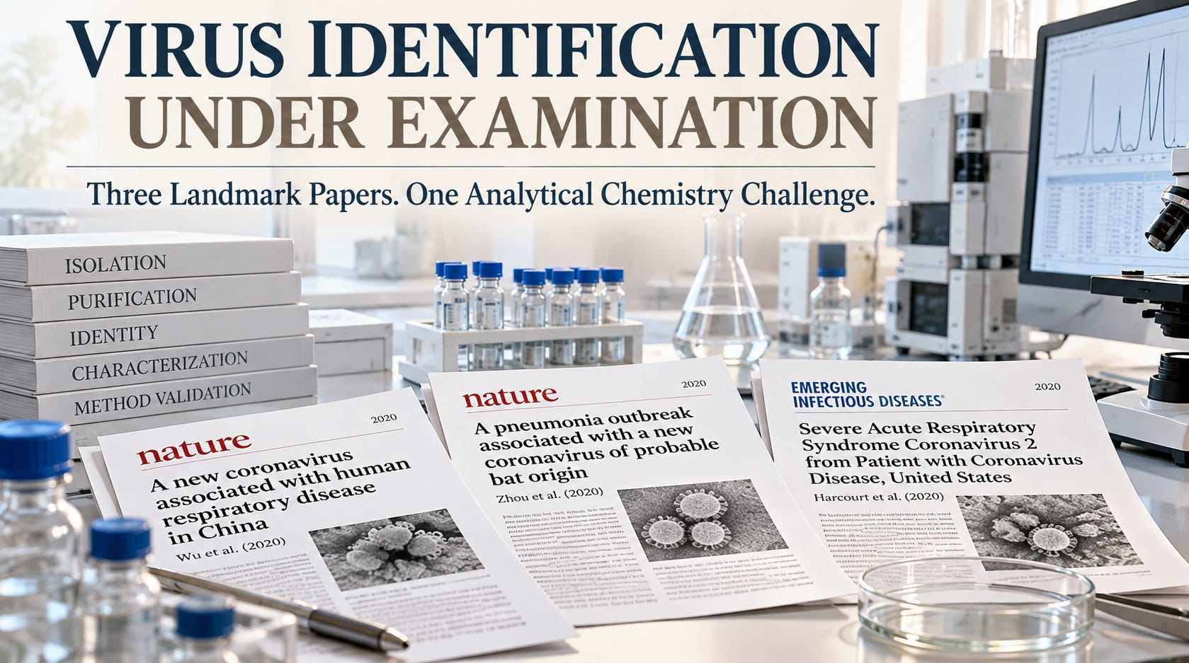 Sub Stack Substructure Three Landmark Virus Papers—One Unanswered Analytical Chemistry Question
