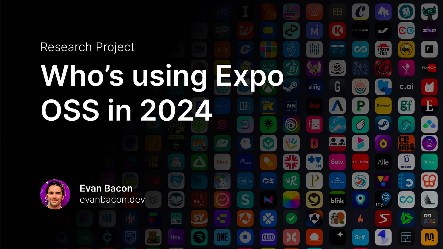 Who's using Expo OSS in 2024 Who's using Expo OSS in 2024