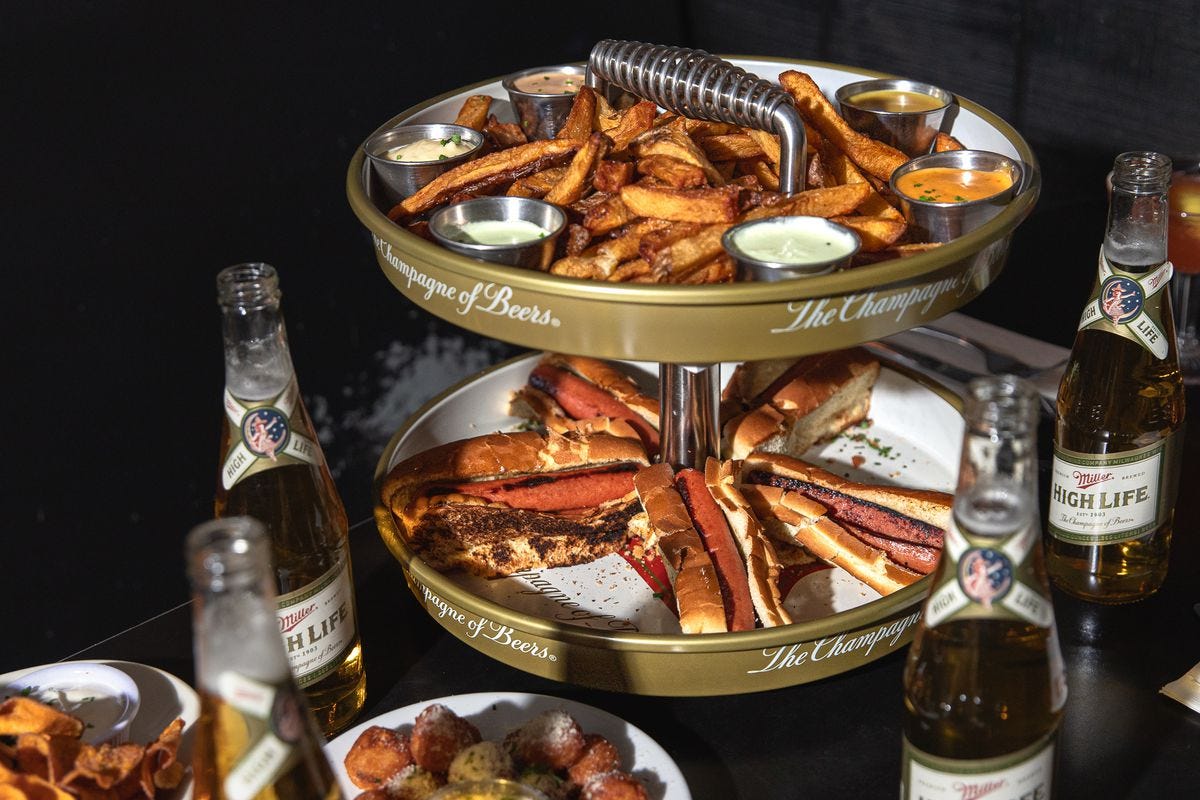 Move Over Seafood Tower — The Hot Dog Tower Has Arrived - Eater