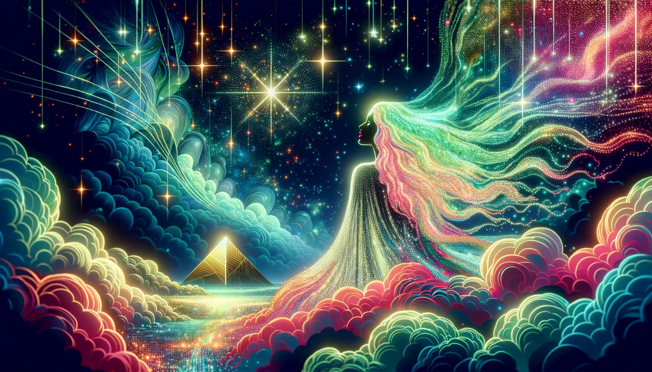 Diana in the silent woods artwork
