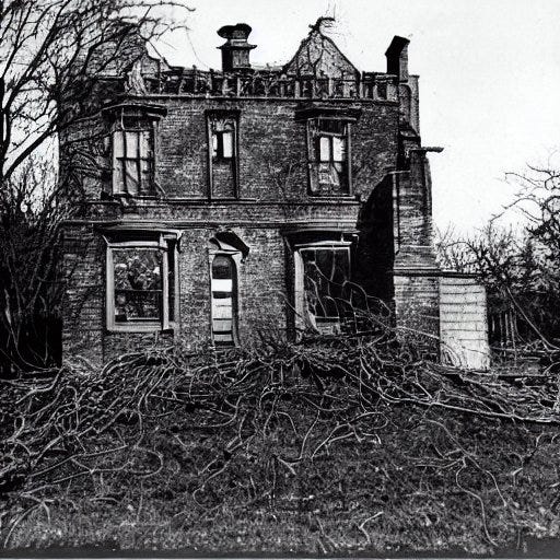 Image generated by Stable Diffusion, using the opening paragraph from Shirley Jackson's 'Haunting of Hill House'