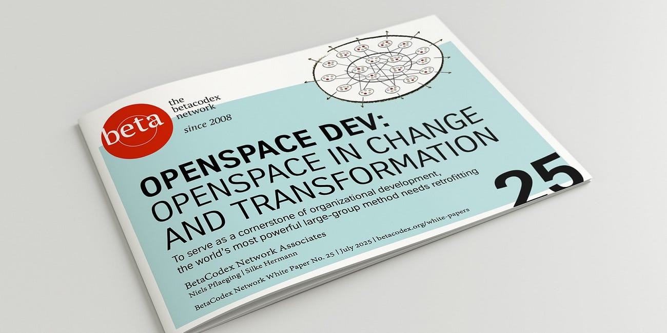 Let's open the space for organizational development