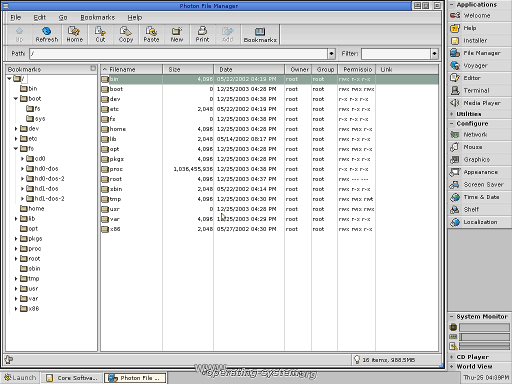 Screenshot: os qnx621 03