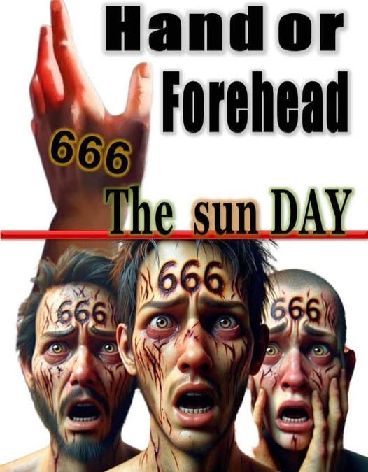 Fetch Hand THE MARK OF THE BEAST HAND OR FOREHEAD - by Justin Moxham