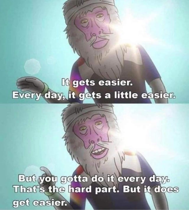 It gets easier : r/StoicMemes