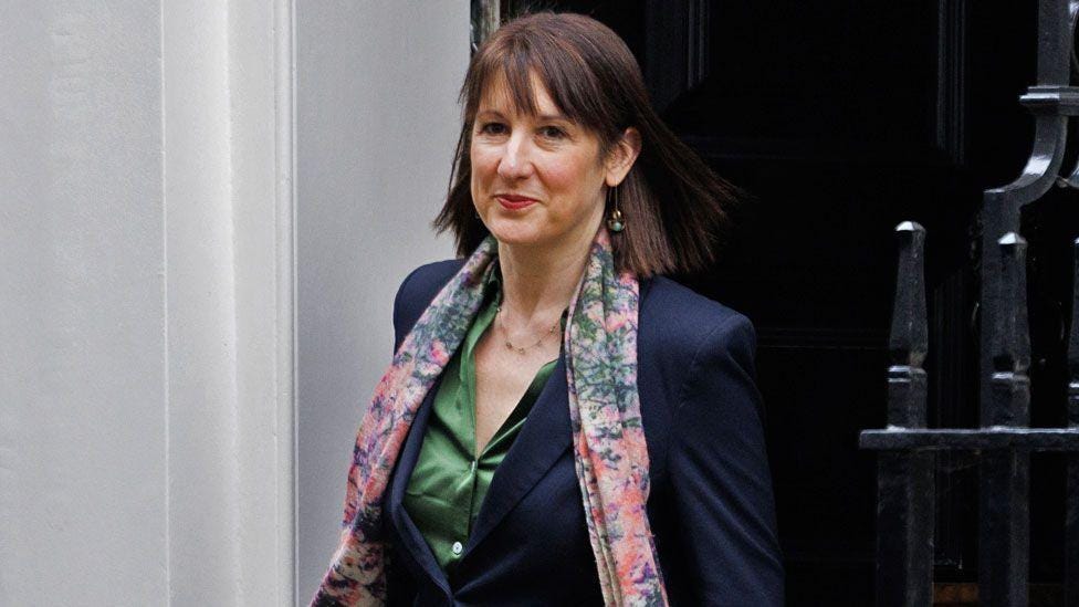 Chancellor Rachel Reeves leaves Downing Street after the weekly cabinet meeting on January 21, 2025 in London, England Chancellor Rachel Reeves leaves Downing Street after the weekly cabinet meeting on January 21, 2025 in London, England