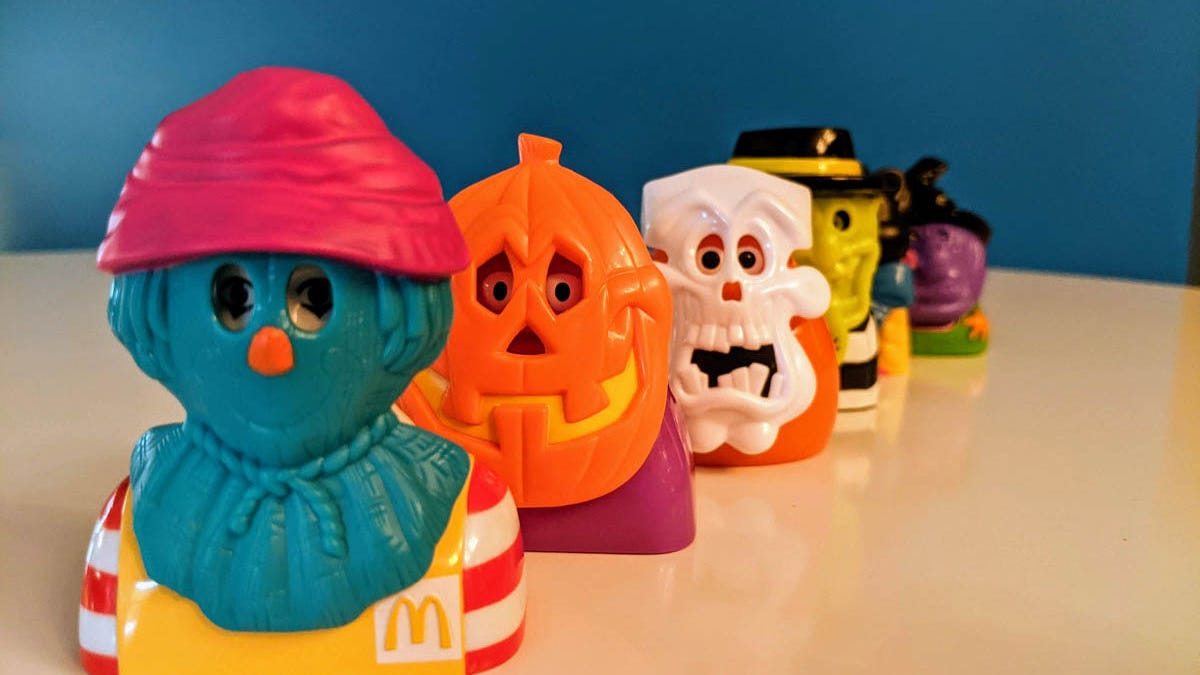 1998 マクドナルド ハンバーガー ロナルド フィギュア　ディスプレイ 陶器 McDonald's Ronald and Pals Haunted Halloween Happy Meal Toys (1998)