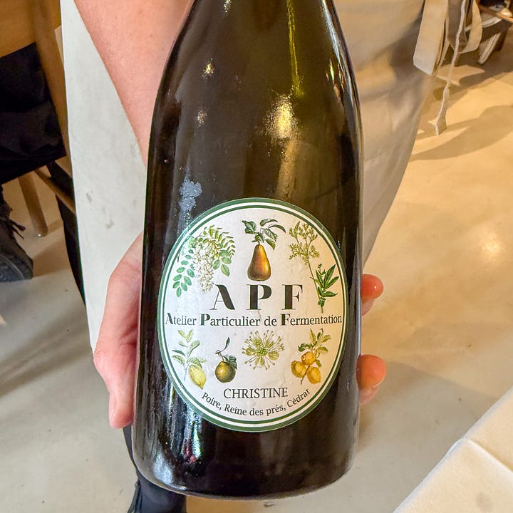 Non-alcoholic beverages at Datil restaurant in Paris