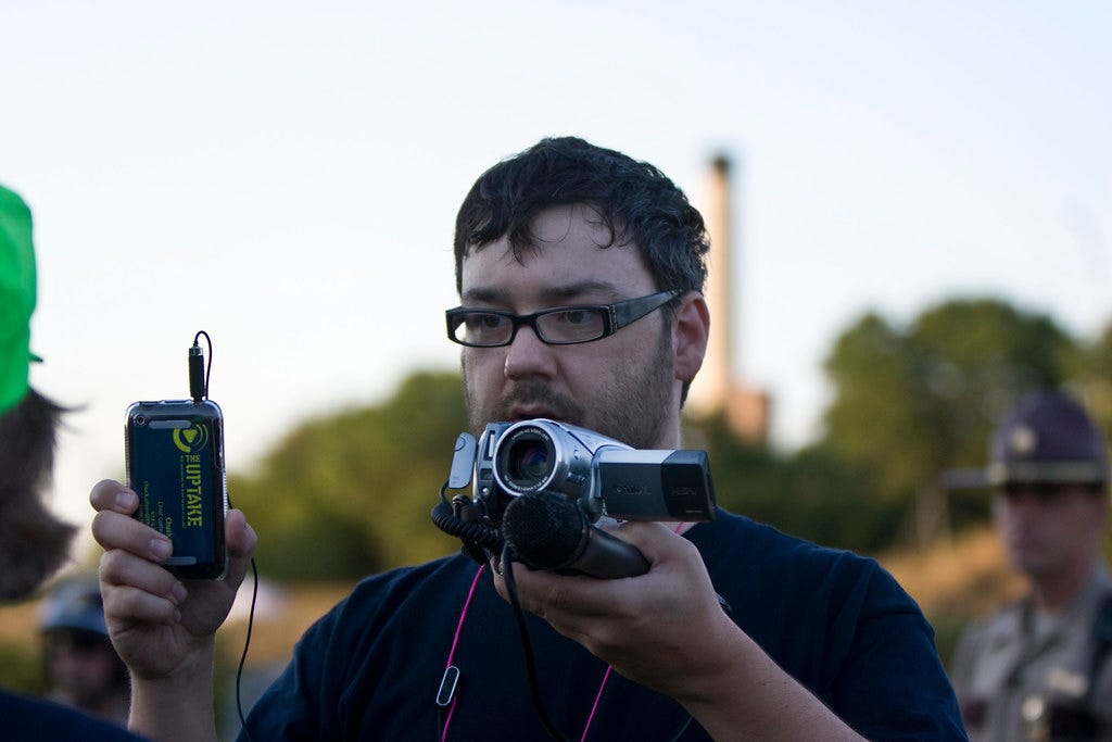 Chuck on the scene - Citizen journalism