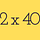 2 x 40 Minutes