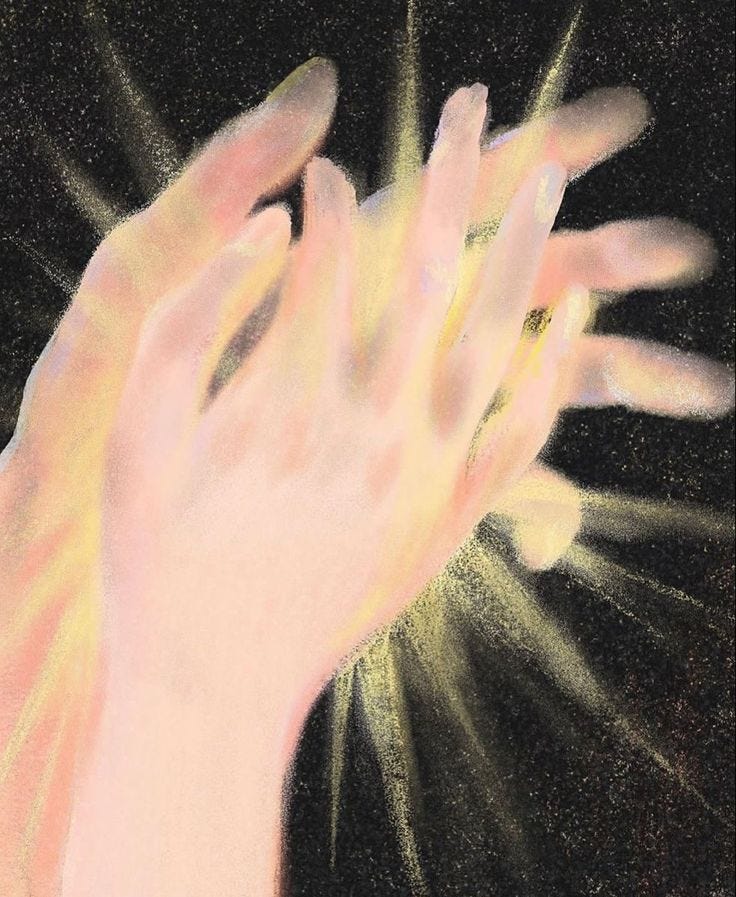 This may contain: a drawing of a person's hand reaching for something This may contain: a drawing of a person's hand reaching for something