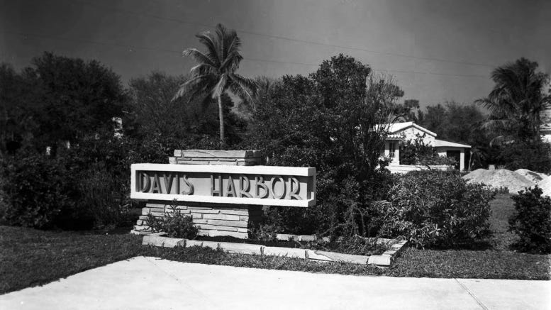 Entrance to Davis Harbor on February 28, 1952
