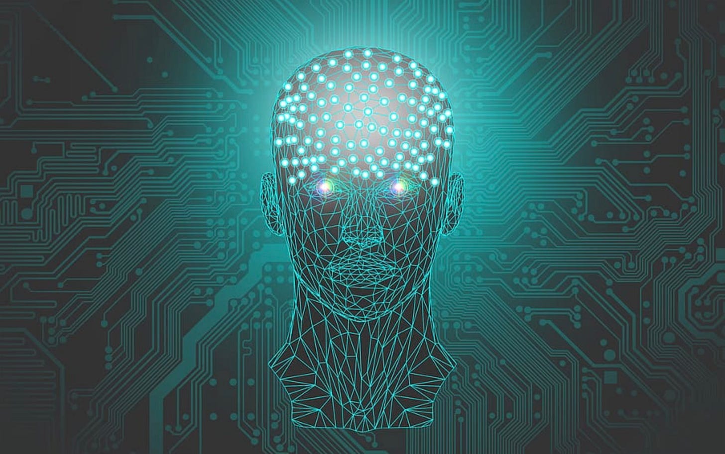 A wireframe of a head with glowing dots

AI-generated content may be incorrect.