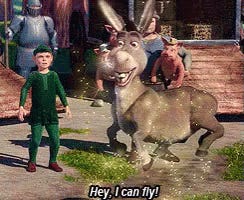 Flying Donkey Shrek GIFs | Tenor