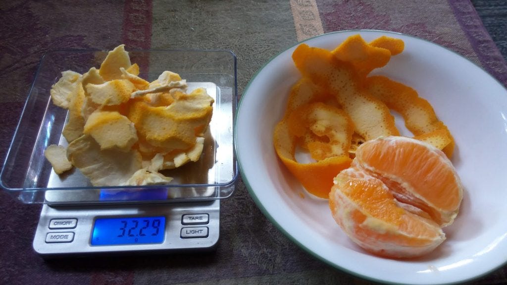 Hesperidin and Quercetin content in Citrus peel.