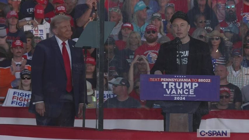 Elon Musk Makes Surprise Appearance at Trump Rally