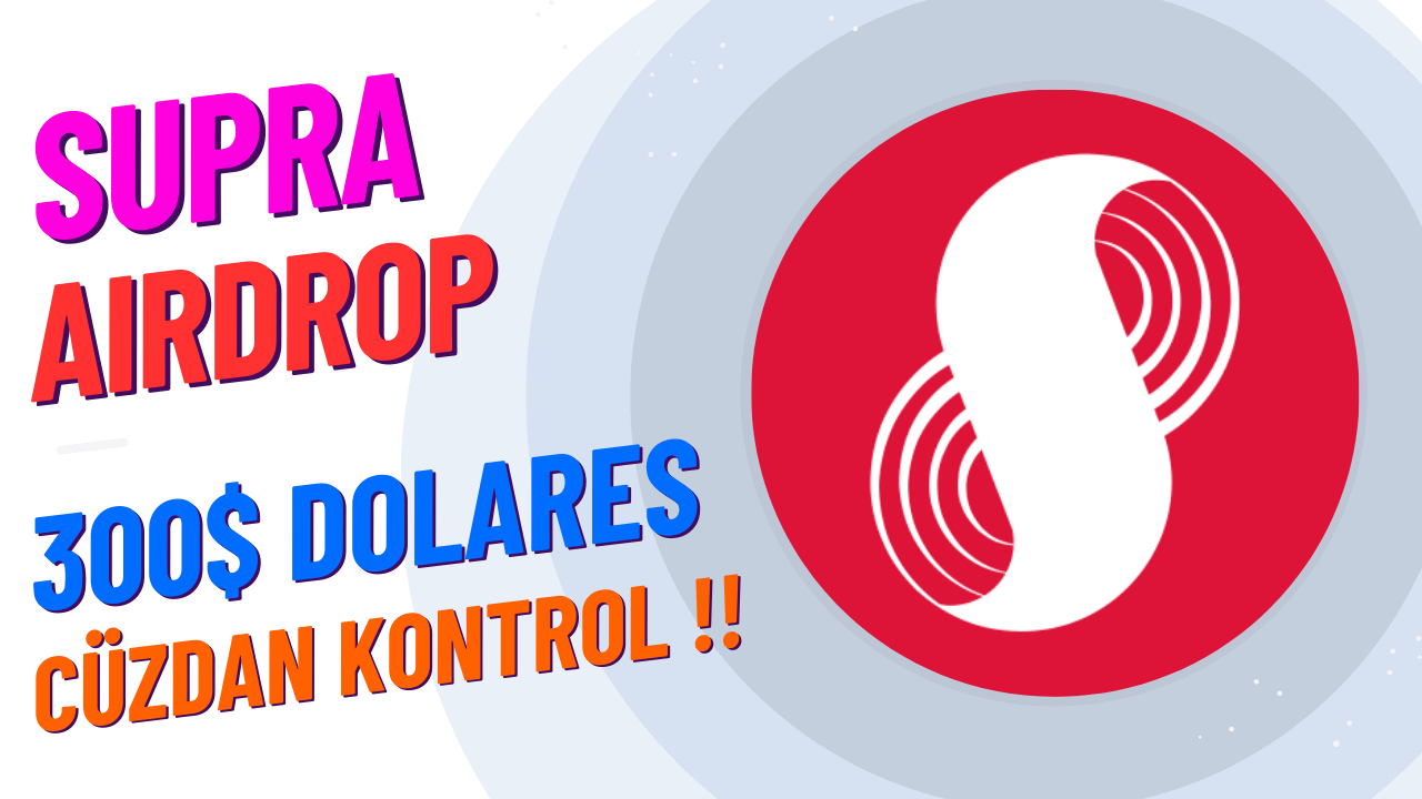 r/kriptoescobar - Supra Airdrop Geldi / 300$ Dolares Miss Yeriz, Cüzdan Kontrol !!!