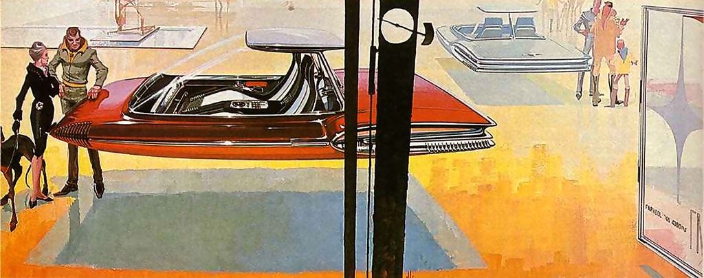 hovering red - Syd Mead | Syd mead, 70s sci fi art, Retro futurism