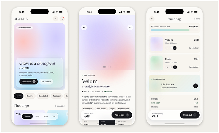 Grid of Claude Design outputs across seven aesthetic styles: claymorphism, aurora    gradient, retro-futurism, 3D hyperrealism, maximalism, dark OLED, and organic   biomorphic.