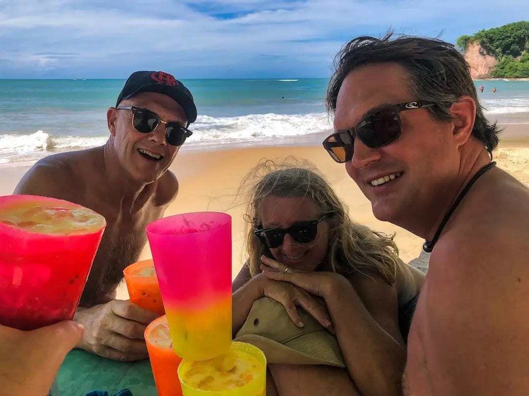 Caipirinhas at Praia dos Golphinos