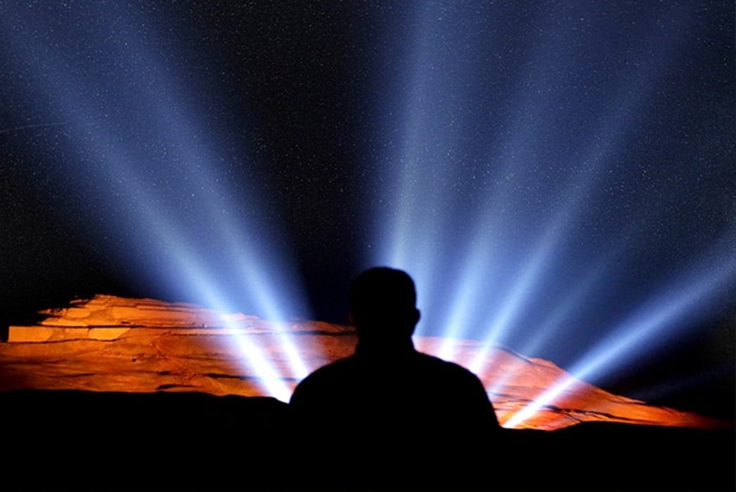 The night sky, Night display at an ceremony of Inca Heritage at the Pachacama Complex