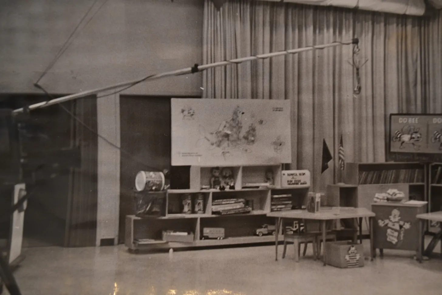 KTVA, channel 11 studio and part of the Romper Room set iun Anchorage, Alaska.