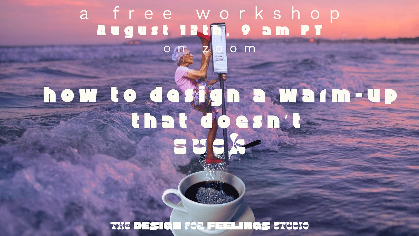 A banner image with the workshop info