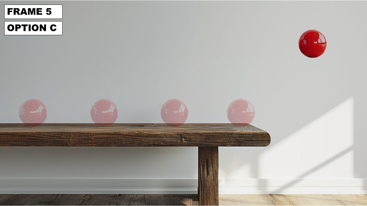 A wooden bench with pink balls on it

Description automatically generated